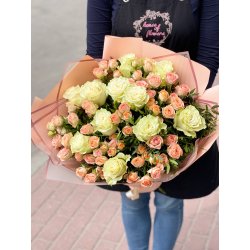 Букет №11 (розы, кустовые розы)